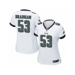 Women's Nike Philadelphia Eagles #53 Nigel Bradham Limited White NFL Jersey