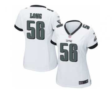 Women's Nike Philadelphia Eagles #56 Chris Long Limited White NFL Jersey