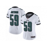 Women's Nike Philadelphia Eagles #59 Seth Joyner Vapor Untouchable Limited White NFL Jersey