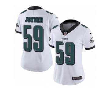 Women's Nike Philadelphia Eagles #59 Seth Joyner Vapor Untouchable Limited White NFL Jersey