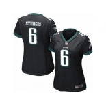 Women's Nike Philadelphia Eagles #6 Caleb Sturgis Game Black Alternate NFL Jersey