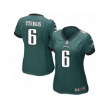 Women's Nike Philadelphia Eagles #6 Caleb Sturgis Game Midnight Green Team Color NFL Jersey