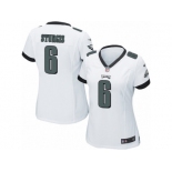 Women's Nike Philadelphia Eagles #6 Caleb Sturgis Game White NFL Jersey