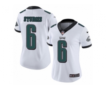 Women's Nike Philadelphia Eagles #6 Caleb Sturgis Vapor Untouchable Limited White NFL Jersey