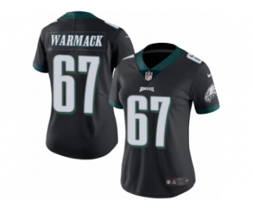 Women's Nike Philadelphia Eagles #67 Chance Warmack Limited Green Rush NFL Jersey