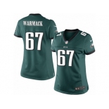 Women's Nike Philadelphia Eagles #67 Chance Warmack Limited Midnight Green Team Color NFL Jersey