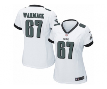 Women's Nike Philadelphia Eagles #67 Chance Warmack Limited White NFL Jersey