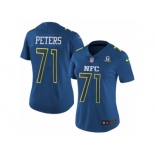 Women's Nike Philadelphia Eagles #71 Jason Peters Limited Blue 2017 Pro Bowl NFL Jersey