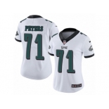 Women's Nike Philadelphia Eagles #71 Jason Peters Vapor Untouchable Limited White NFL Jersey