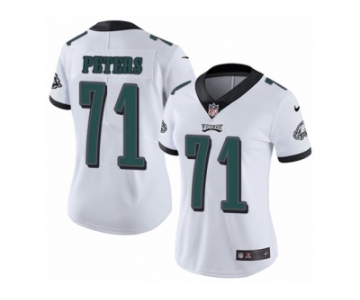 Women's Nike Philadelphia Eagles #71 Jason Peters Vapor Untouchable Limited White NFL Jersey