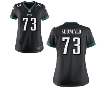 Women's Nike Philadelphia Eagles #73 Isaac Seumalo Black Alternate NFL Jersey