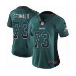 Women's Nike Philadelphia Eagles #73 Isaac Seumalo Limited Green Rush Drift Fashion NFL Jersey