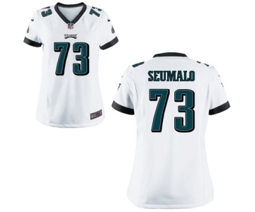 Women's Nike Philadelphia Eagles #73 Isaac Seumalo White NFL Jersey