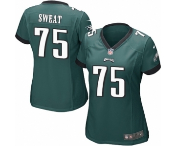 Women's Nike Philadelphia Eagles #75 Josh Sweat Game Midnight Green Team Color NFL Jersey