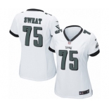 Women's Nike Philadelphia Eagles #75 Josh Sweat Game White NFL Jersey