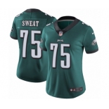 Women's Nike Philadelphia Eagles #75 Josh Sweat Midnight Green Team Color Vapor Untouchable Limited Player NFL Jersey