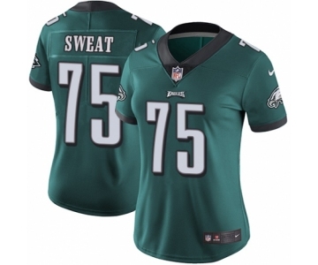 Women's Nike Philadelphia Eagles #75 Josh Sweat Midnight Green Team Color Vapor Untouchable Limited Player NFL Jersey