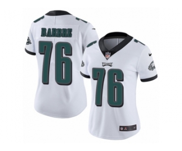 Women's Nike Philadelphia Eagles #76 Allen Barbre Vapor Untouchable Limited White NFL Jersey