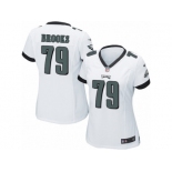 Women's Nike Philadelphia Eagles #79 Brandon Brooks Limited White NFL Jersey