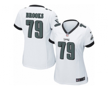 Women's Nike Philadelphia Eagles #79 Brandon Brooks Limited White NFL Jersey