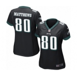 Women's Nike Philadelphia Eagles #80 Jordan Matthews Game Black Alternate NFL Jersey