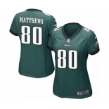 Women's Nike Philadelphia Eagles #80 Jordan Matthews Game Midnight Green Team Color NFL Jersey