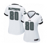 Women's Nike Philadelphia Eagles #80 Jordan Matthews Game White NFL Jersey