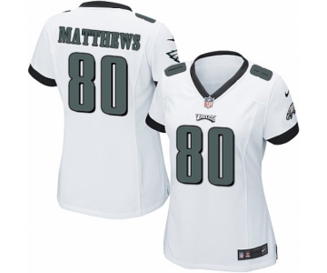 Women's Nike Philadelphia Eagles #80 Jordan Matthews Game White NFL Jersey