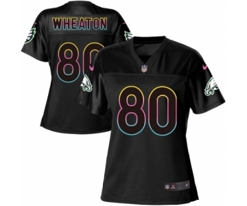 Women's Nike Philadelphia Eagles #80 Markus Wheaton Game Black Fashion NFL Jersey