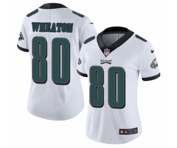 Women's Nike Philadelphia Eagles #80 Markus Wheaton White Vapor Untouchable Limited Player NFL Jersey