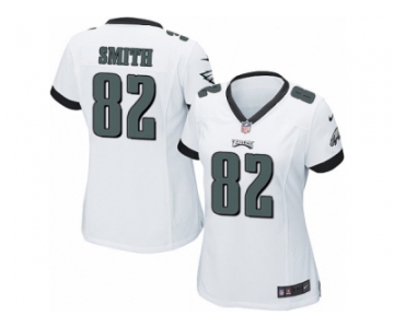 Women's Nike Philadelphia Eagles #82 Torrey Smith Limited White NFL Jersey