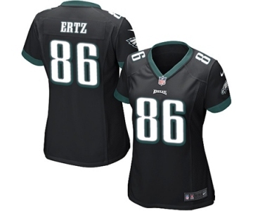 Women's Nike Philadelphia Eagles #86 Zach Ertz Game Black Alternate NFL Jersey