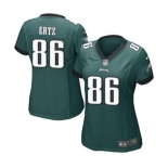 Women's Nike Philadelphia Eagles #86 Zach Ertz Game Midnight Green Team Color NFL Jersey