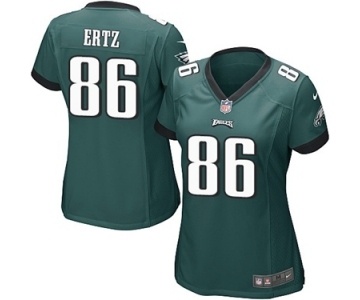 Women's Nike Philadelphia Eagles #86 Zach Ertz Game Midnight Green Team Color NFL Jersey