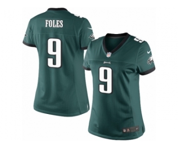 Women's Nike Philadelphia Eagles #9 Nick Foles Limited Midnight Green Team Color NFL Jersey