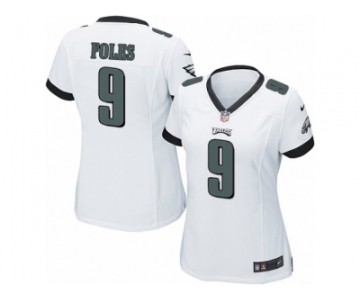 Women's Nike Philadelphia Eagles #9 Nick Foles Limited White NFL Jersey