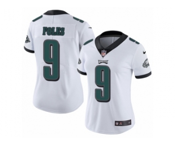 Women's Nike Philadelphia Eagles #9 Nick Foles Vapor Untouchable Limited White NFL Jersey