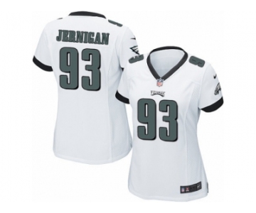 Women's Nike Philadelphia Eagles #93 Timmy Jernigan Limited White NFL Jersey