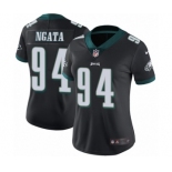 Women's Nike Philadelphia Eagles #94 Haloti Ngata Black Alternate Vapor Untouchable Limited Player NFL Jersey