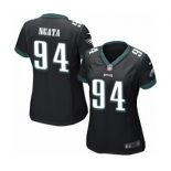 Women's Nike Philadelphia Eagles #94 Haloti Ngata Game Black Alternate NFL Jersey