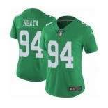 Women's Nike Philadelphia Eagles #94 Haloti Ngata Limited Green Rush Vapor Untouchable NFL Jersey