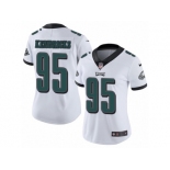 Women's Nike Philadelphia Eagles #95 Mychal Kendricks Vapor Untouchable Limited White NFL Jersey