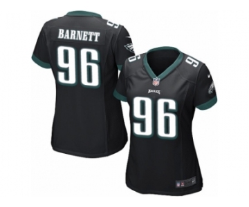 Women's Nike Philadelphia Eagles #96 Derek Barnett Limited Black Alternate NFL Jersey