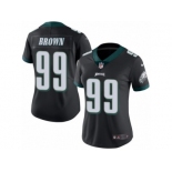 Women's Nike Philadelphia Eagles #99 Jerome Brown Limited Black Rush NFL Jersey