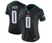 Women's Philadelphia Eagles #0 Bryce Huff Black Vapor Untouchable Limited Football Stitched Jersey