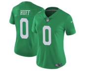 Women's Philadelphia Eagles #0 Bryce Huff Green Vapor Untouchable Throwback Limited Football Stitched Jersey