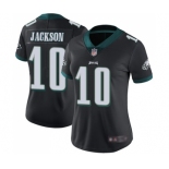 Women's Philadelphia Eagles #10 DeSean Jackson Black Alternate Vapor Untouchable Limited Player Football Jersey