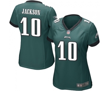 Women's Philadelphia Eagles #10 DeSean Jackson Game Midnight Green Team Color Football Jersey