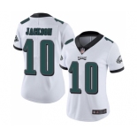 Women's Philadelphia Eagles #10 DeSean Jackson White Vapor Untouchable Limited Player Football Jersey