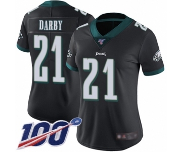 Women's Philadelphia Eagles #21 Ronald Darby Black Alternate Vapor Untouchable Limited Player 100th Season Football Jersey